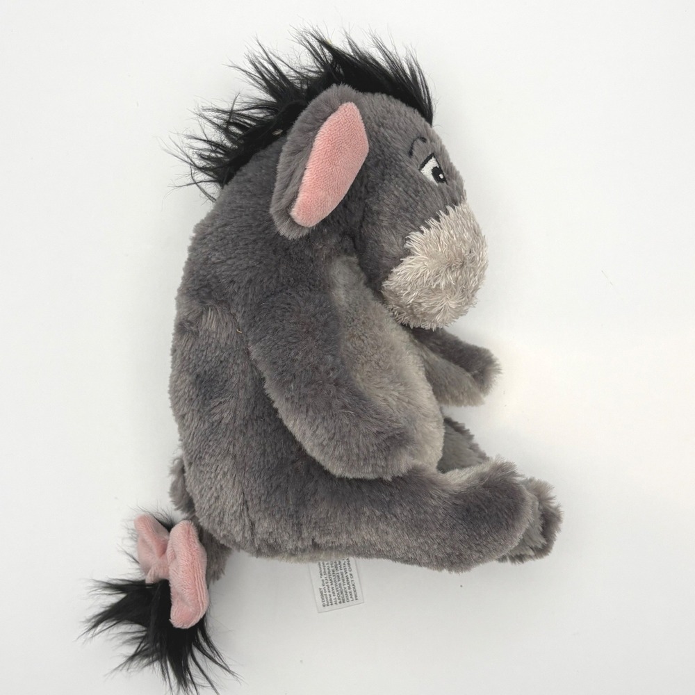 Disney Parks Eeyore Plush 8" Bean Bag Stuffed Animal Detachable Tail Vintage